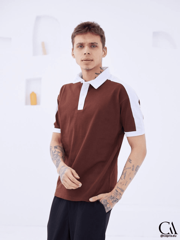 Polo Basic Oversize Brown T-shirt