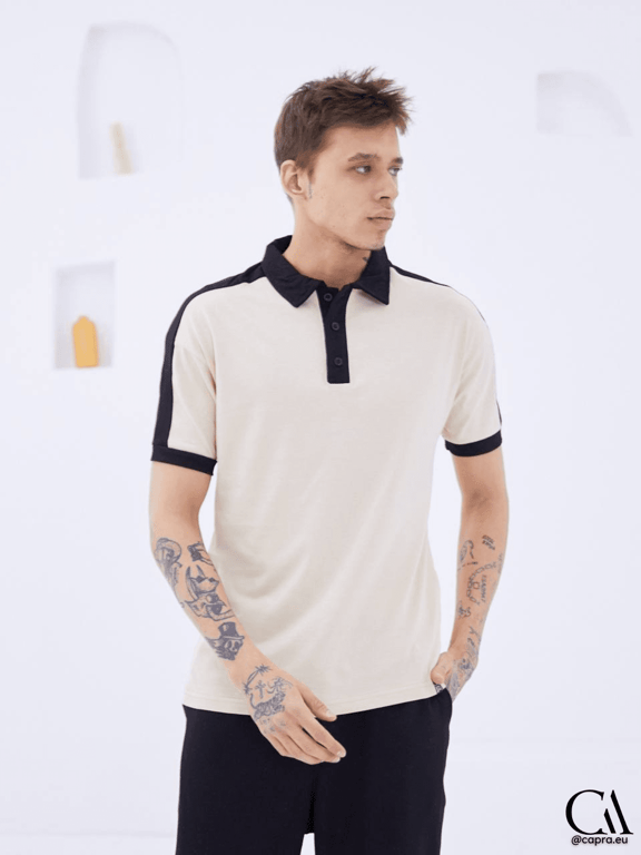 Polo Basic Oversize Beige T-shirt