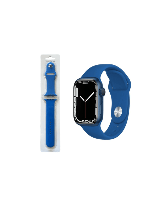 Band for Smart Watch - Blue Silicone