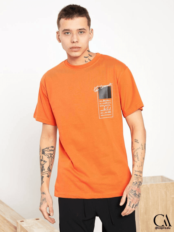 Basic Oversize Orange T-shirt